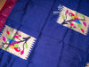 Royal Azure Elegance of Blue Paithani Silk Blouse