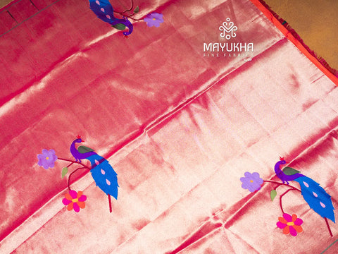 Mystic Bloom of Ethereal Pink Paithani Wonder