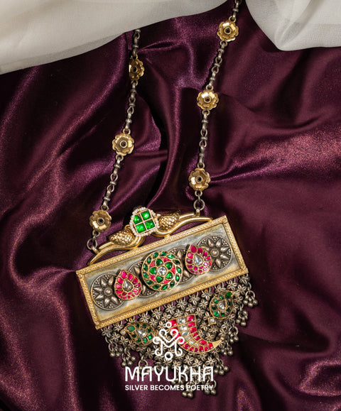 Heirloom Tapestry Pendant Necklace