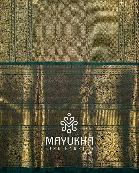 2 Gram24k Pure Gold Zari Saree – Zari Checks with Double Nada