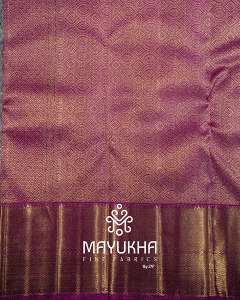 2 Gram 24k Pure Gold Body Kanchipuram Silk Saree