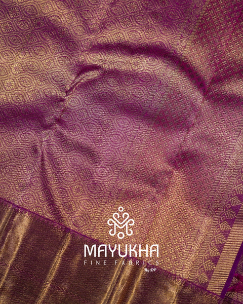 2 Gram 24k Pure Gold Body Kanchipuram Silk Saree