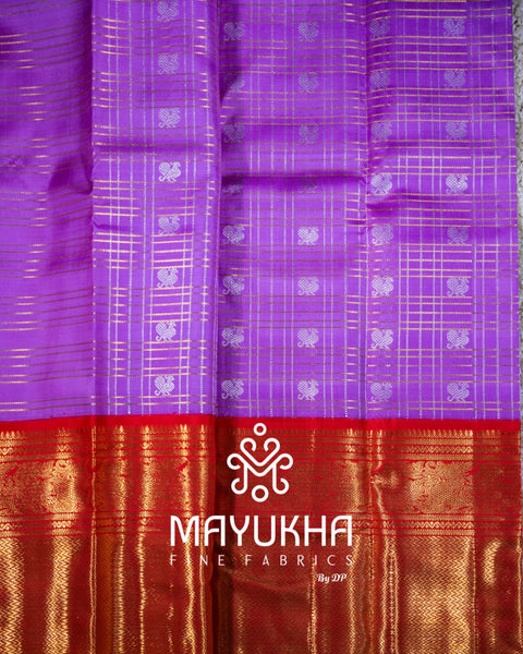 2 Gram 24K Pure Gold Zari Kanchipuram Saree