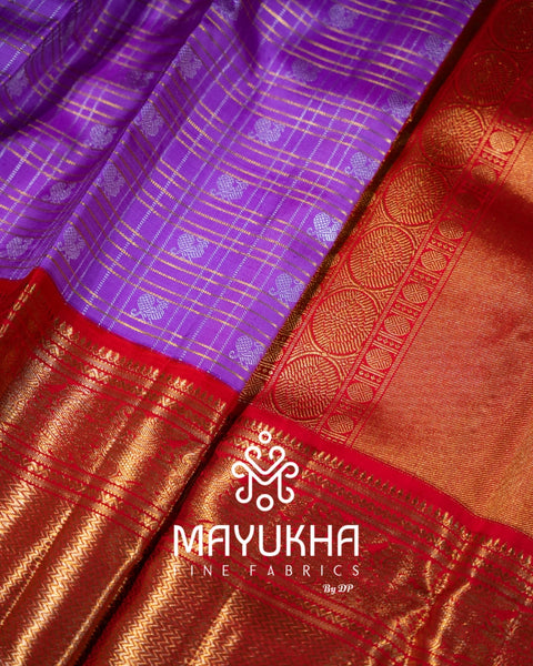 2 Gram 24K Pure Gold Zari Kanchipuram Saree