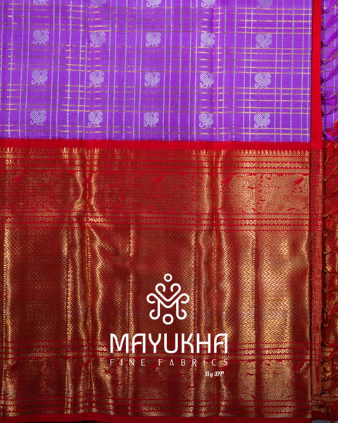 2 Gram 24K Pure Gold Zari Kanchipuram Saree
