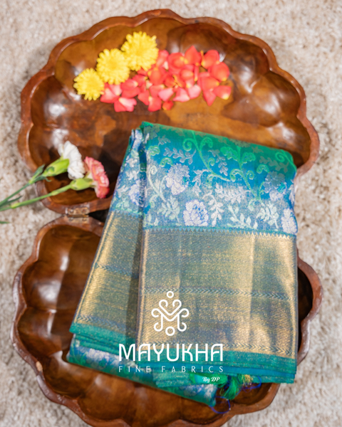 4 Gram Pure Gold Zari Kanchipuram Silk Saree