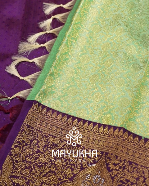 Kancheepuram Silk Saree with Meena Work