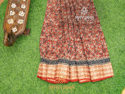 Chanderi saree with matching blouse
