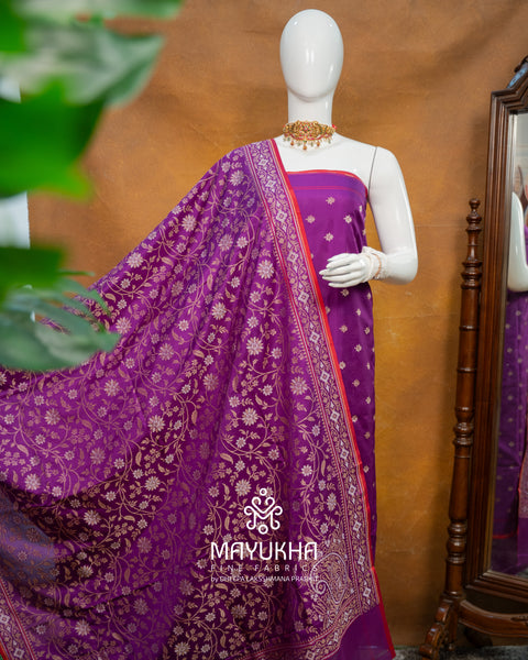 Jamdhani Salwar Suit – Royal Purple