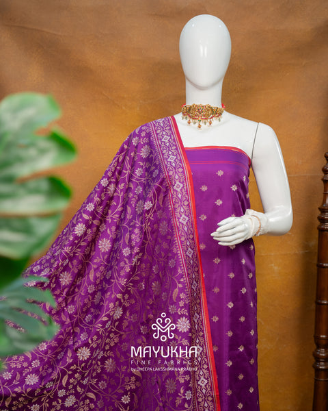 Jamdhani Salwar Suit – Royal Purple