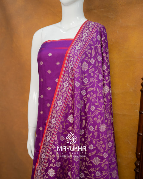 Jamdhani Salwar Suit – Royal Purple