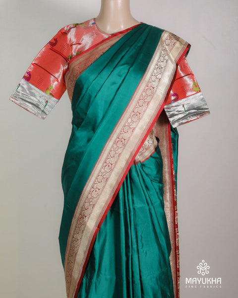 BANARASI SILK – GREEN Mayukhafabs