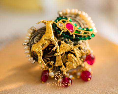 Deer Ring - Designer Ring - Silver Mayukhafabs