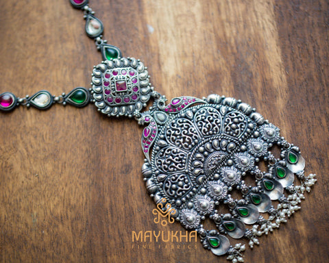 Designer Silver Necklace - 000 Grams Mayukhafabs