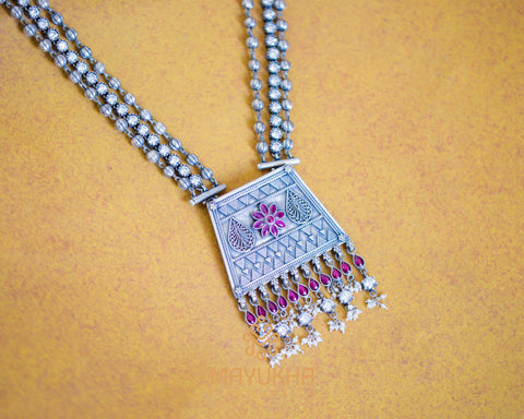 Designer Silver Necklace - 116 Grams Mayukhafabs