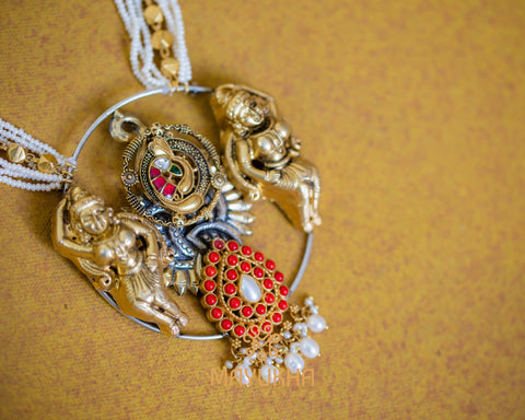 Designer Silver Necklace - 121 Grams Mayukhafabs