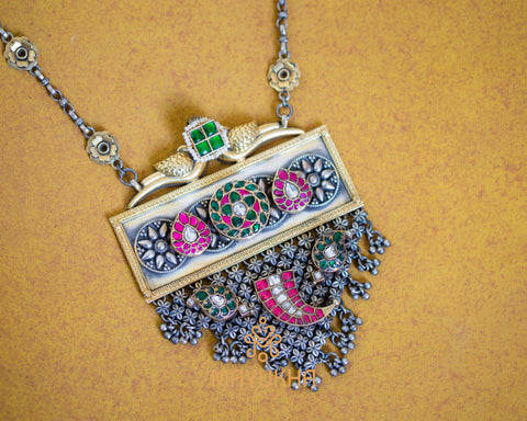 Designer Silver Necklace - 210 Grams Mayukhafabs