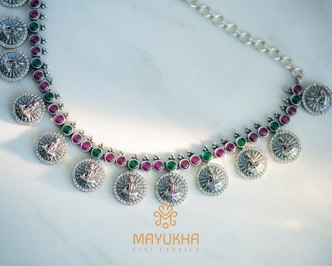 Designer Silver Necklace - 57 Grams Mayukhafabs