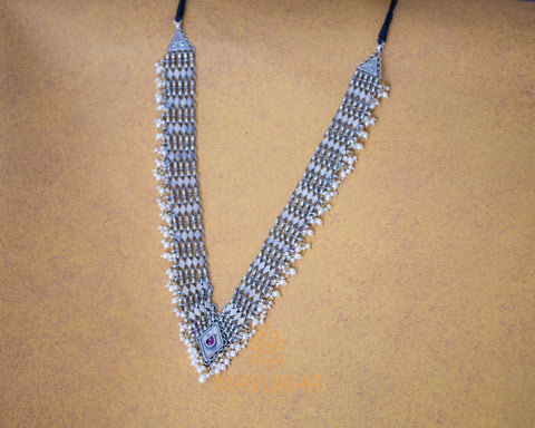 Designer Silver Necklace - 82 Grams Mayukhafabs