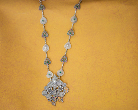 Designer Silver Necklace - 96 Grams Mayukhafabs