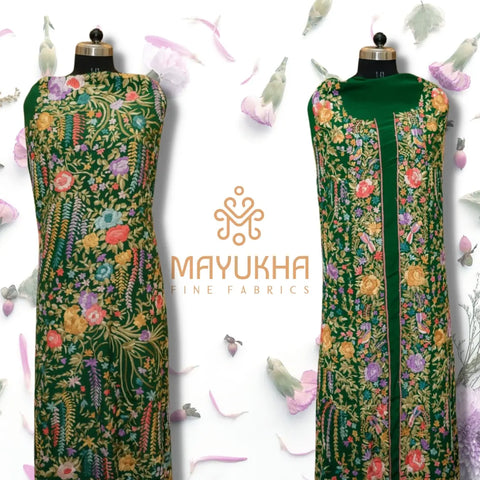 Green Parsi Garga Suit Mayukhafabs