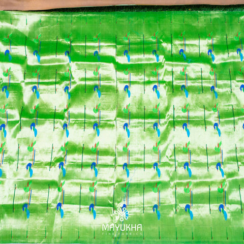 Green - Peacock Paithani blouse Mayukhafabs