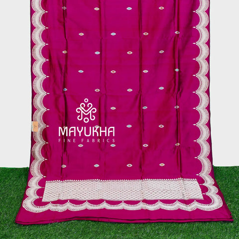 Majenta With Butis Banarsi Saree Mayukhafabs