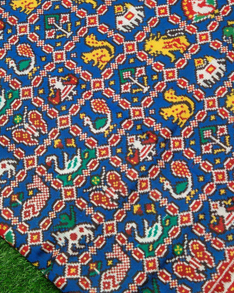 Patola Saree - Diya Collections - Royal Blue Mayukhafabs