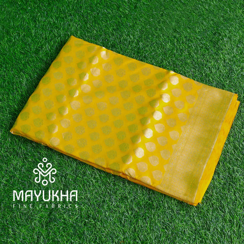 Yellow Gold Butis Banarsi Sarees Mayukhafabs